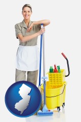 new-jersey a woman cleaning house